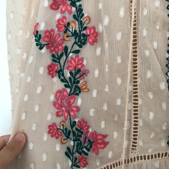 Like NEW Embroidered Boho Dress SZ S - Picture 5 of 5